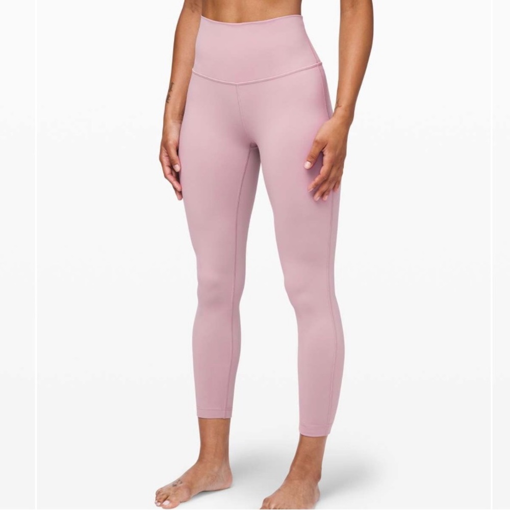 NWT Lululemon Wunder under HR tight 25’ *F size 14 Smokey Blush
